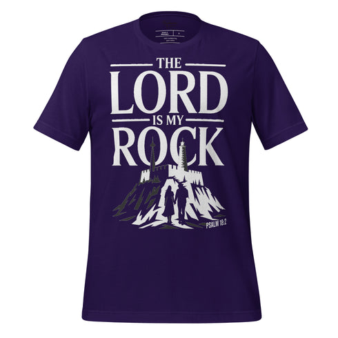 The Lord is My Rock Christian Bible Verse T-Shirt